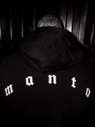 MANTO hoodie bones- black